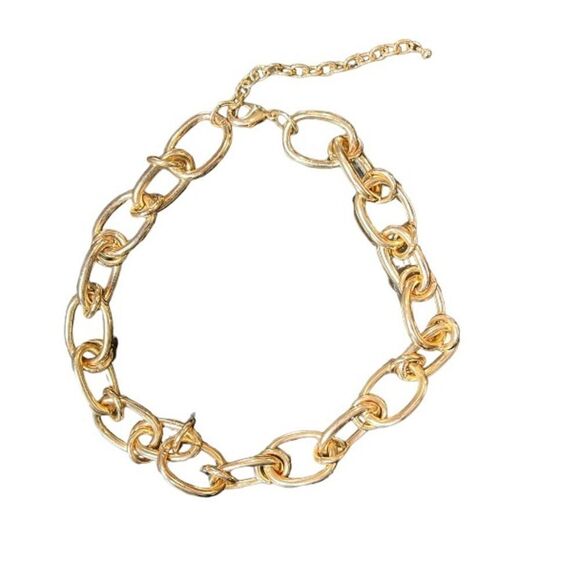 Gold Chunky Chain Necklace - Picture 5 of 5